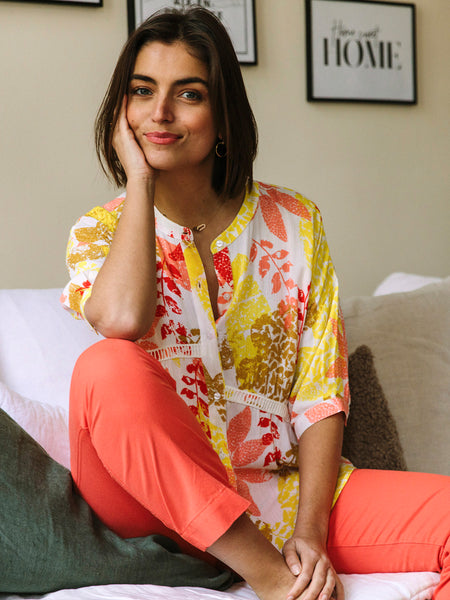 Chemise imprimé asymétrique