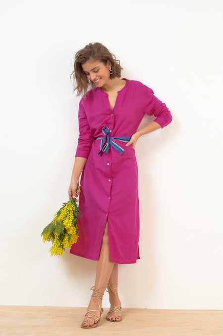 Robe chemise longue