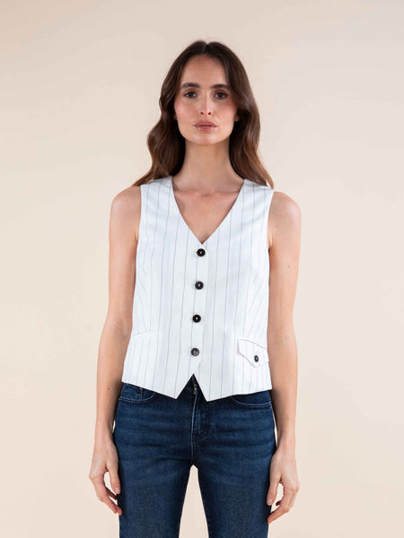 Gilet rayures tennis