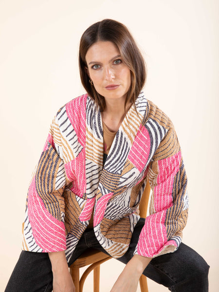 Veste matelassée imprimée