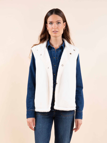 Veste sans manches réversible