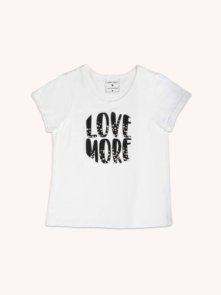 T-shirt perles love more
