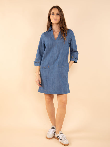 Robe en jean à poches