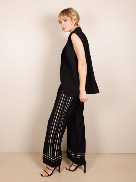 Pantalon large fluide