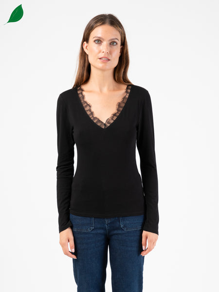 T-shirt ML dentelle-MONICA