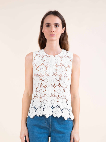 Top macramé