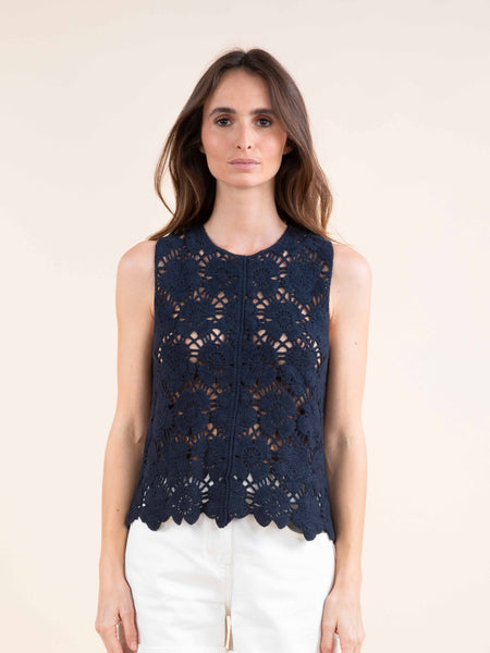 Top macramé