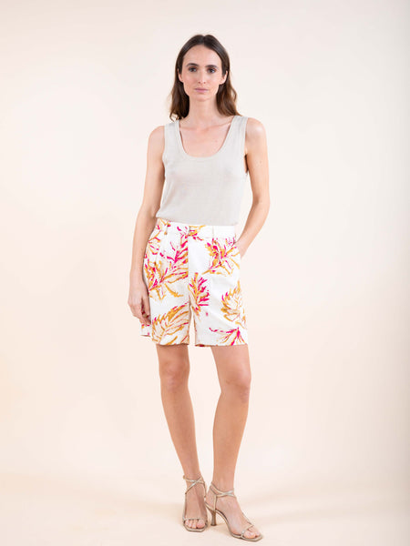 Short en lin mélangé