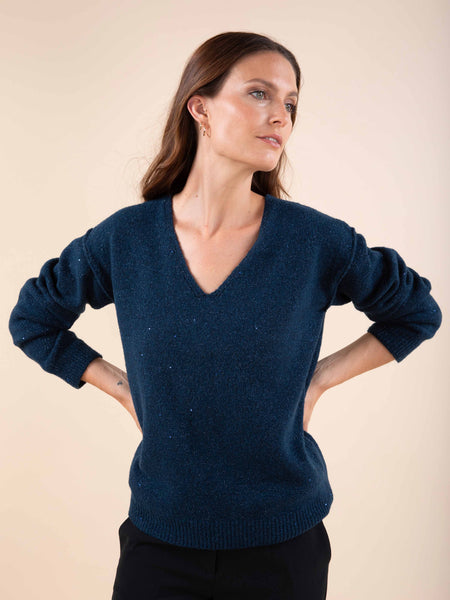 Pull sequins réverso