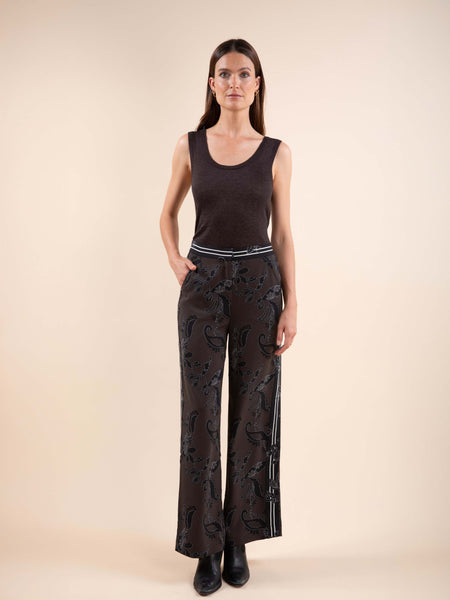 Pantalon fluide satiné