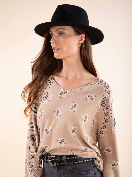 Pull imprimé bandana