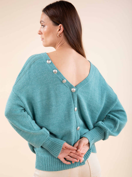 Cardi réverso laine mélangée