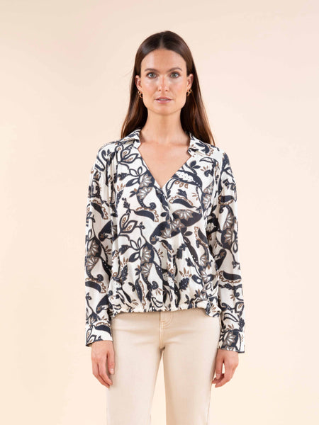 Blouse effet cache cœur