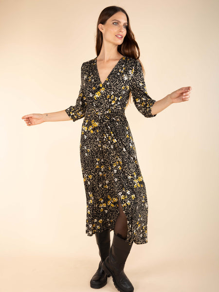 Robe longue jersey  imprimée