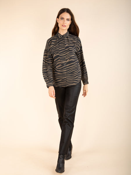 Chemise imprimé zebrée