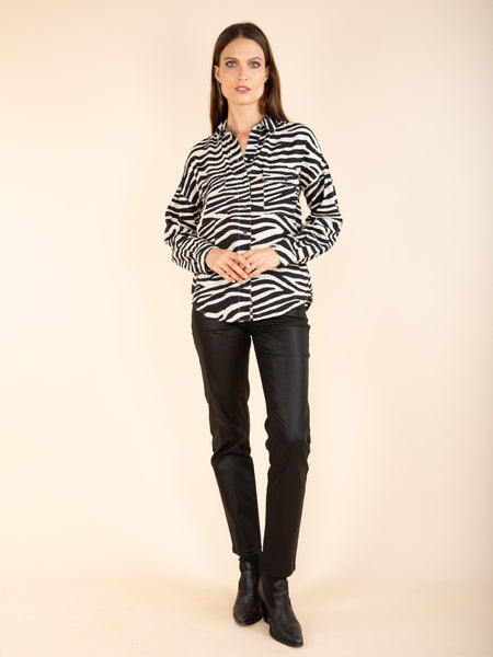 Chemise imprimé zebrée