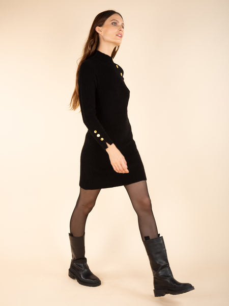 Robe pull boutonnée