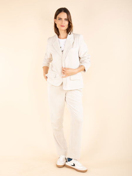 Veste blazer velours cotelé