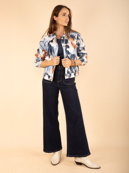 Veste imprimée à poches