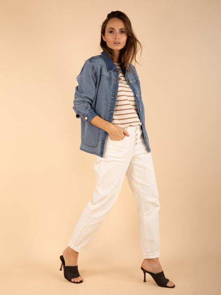 Veste en jean à poches