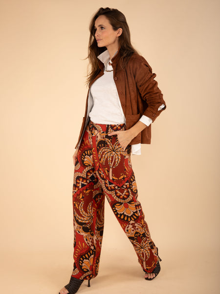 Pantalon fluide imprimé