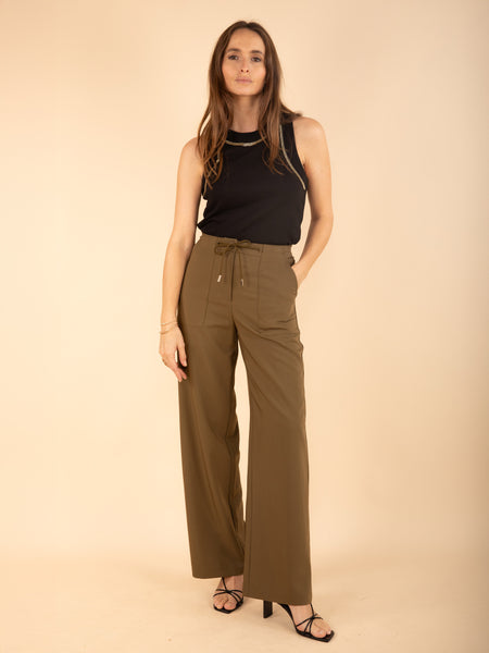 Pantalon sporty chic large
