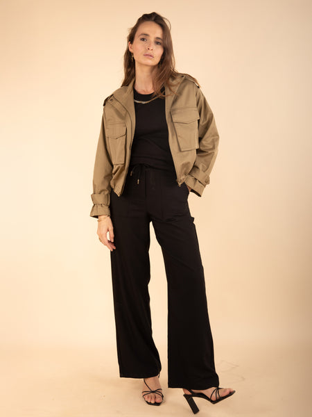 Pantalon sporty chic large