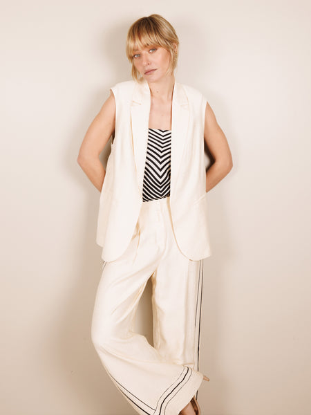 Foulard rayé bicolore