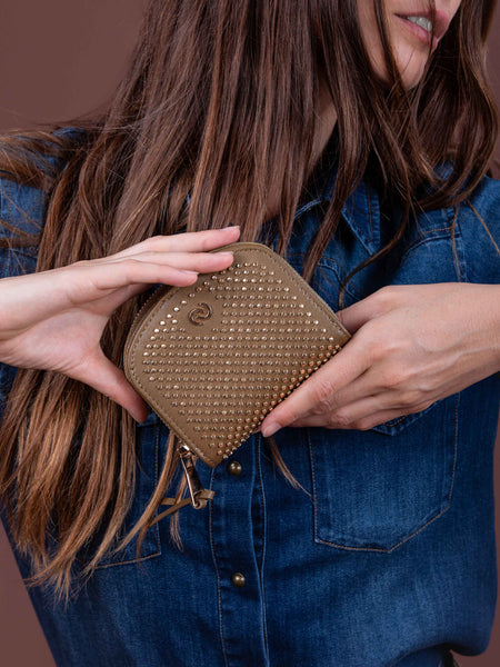 Porte-monnaie clous - ROMEO