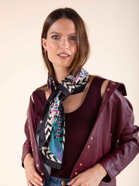 Foulard imprimé jungle