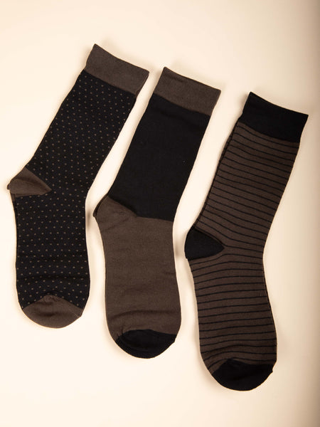 Pack de 3 chaussettes jacquard